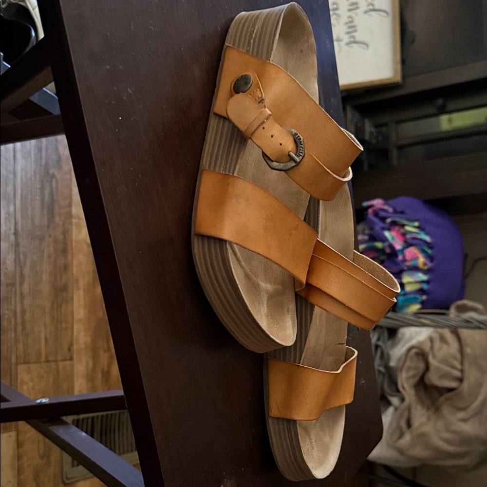 Blowfish Tan Sandals with Buckle